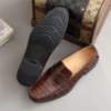 men's crocodile belly skin mocassin