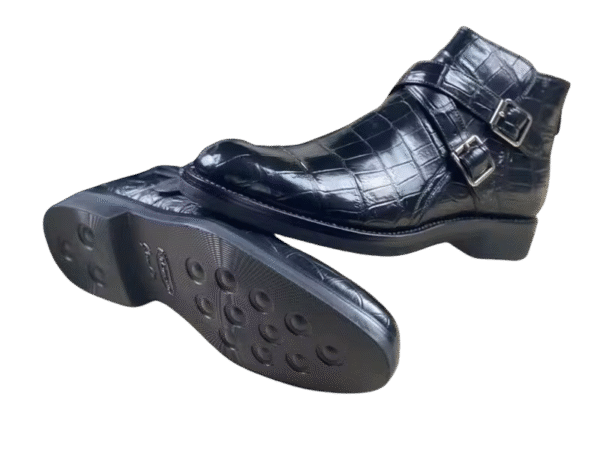 Crocodile Skin Chelsea Boots