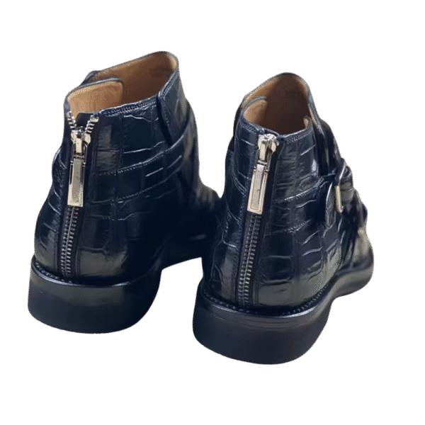 Crocodile Skin Chelsea Boots