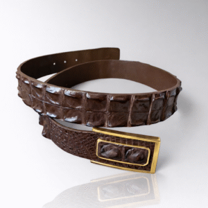 Crocodile Hornback Skin belt