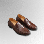 Men's Crocodile Skin Moccasins