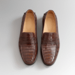 Men's Crocodile Skin Moccasins-alt2