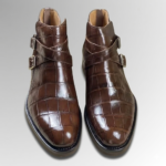 Alligator Short Ankle Boots