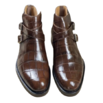 Crocodile Skin Chelsea Boots