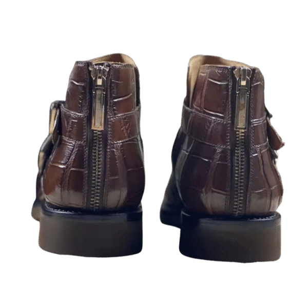 Crocodile Skin Chelsea Boots