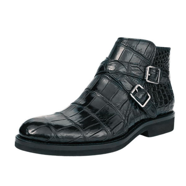Crocodile Skin Chelsea Boots