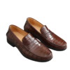 men's crocodile belly skin mocassin