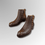 Hand-Stitched Genuine Crocodile Leather Boots
