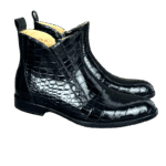 Crocodile Belly Skin Ankle Boots-alt8