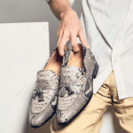 Snake Skin Loafers With Tassels-alt9