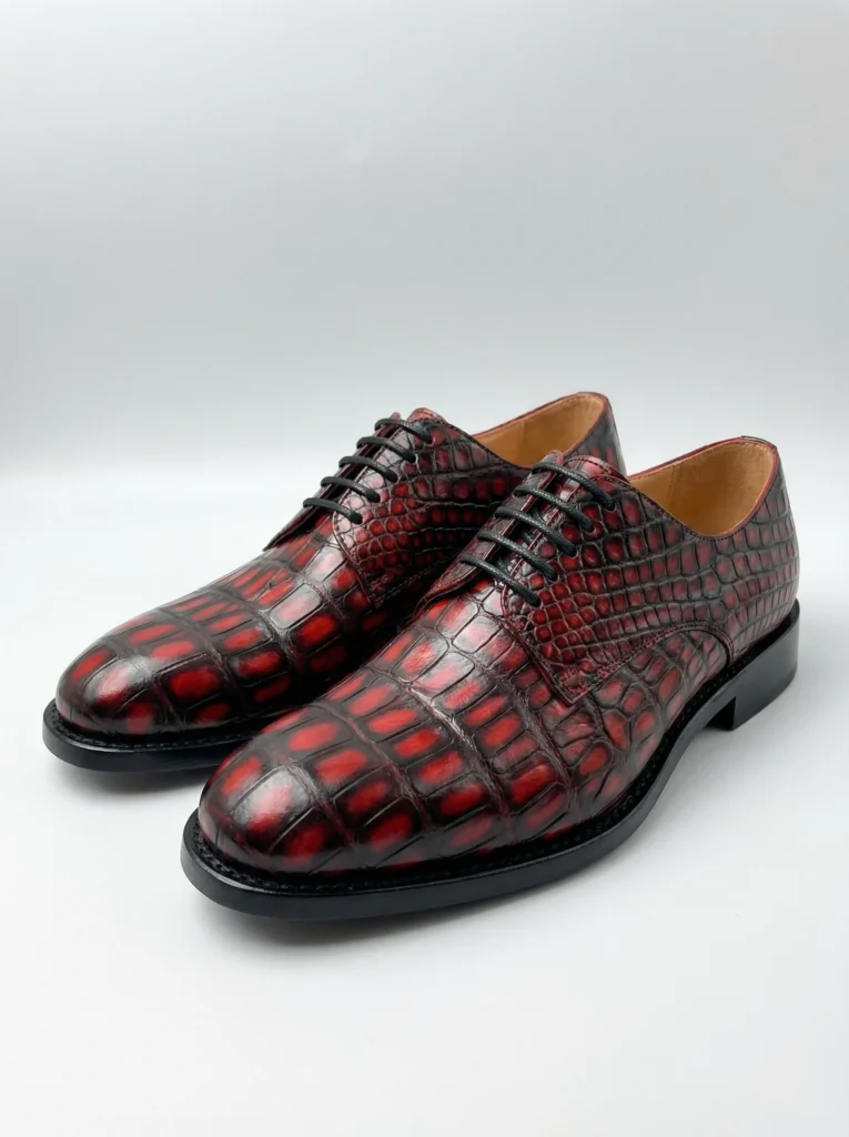 Alligator Leather Lace-up Shoes