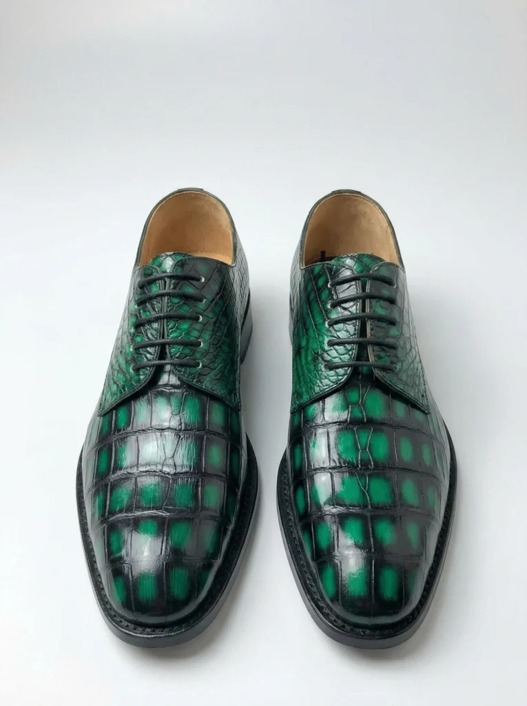 Alligator Leather Lace-up Shoes