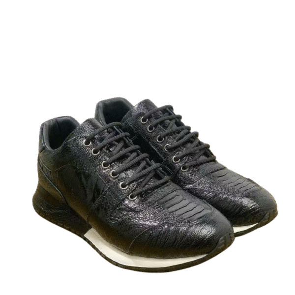 ostrich foot skin sneakers