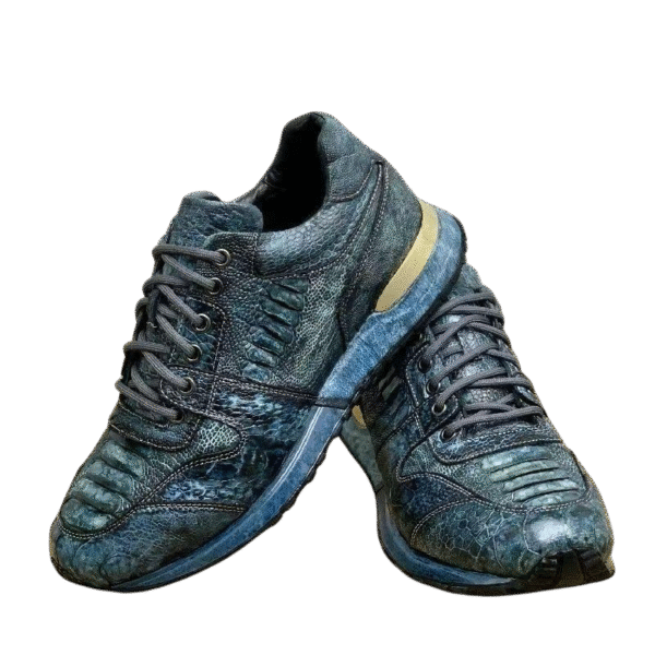 ostrich foot skin sneakers