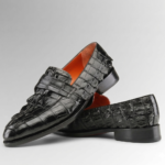 luxury crocodile tail loafers handmade