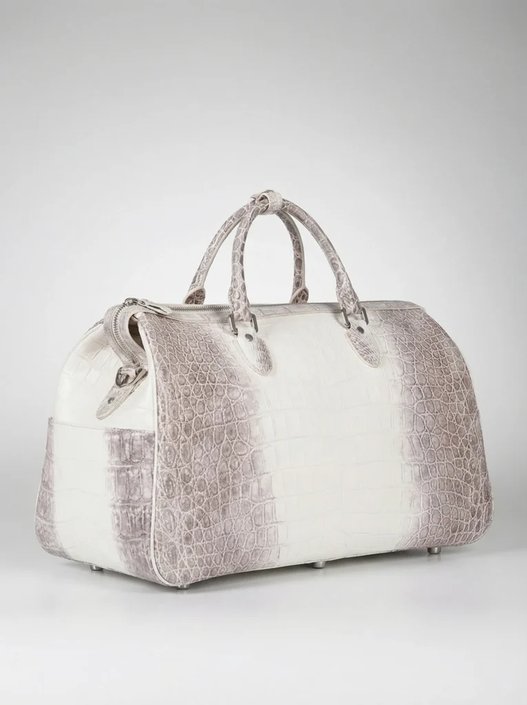 Crocodile Skin Large Handbag