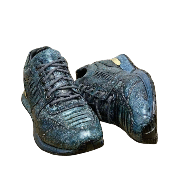 ostrich foot skin sneakers