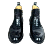Crocodile Belly Skin Ankle Boots