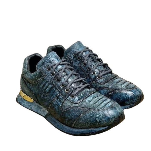 ostrich foot skin sneakers