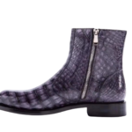 Crocodile Skin round toe boots