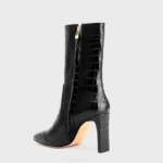Alligator Leather Mid-Calf Boots