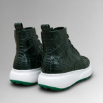 Alligator Skin High-Top Board Sneakers