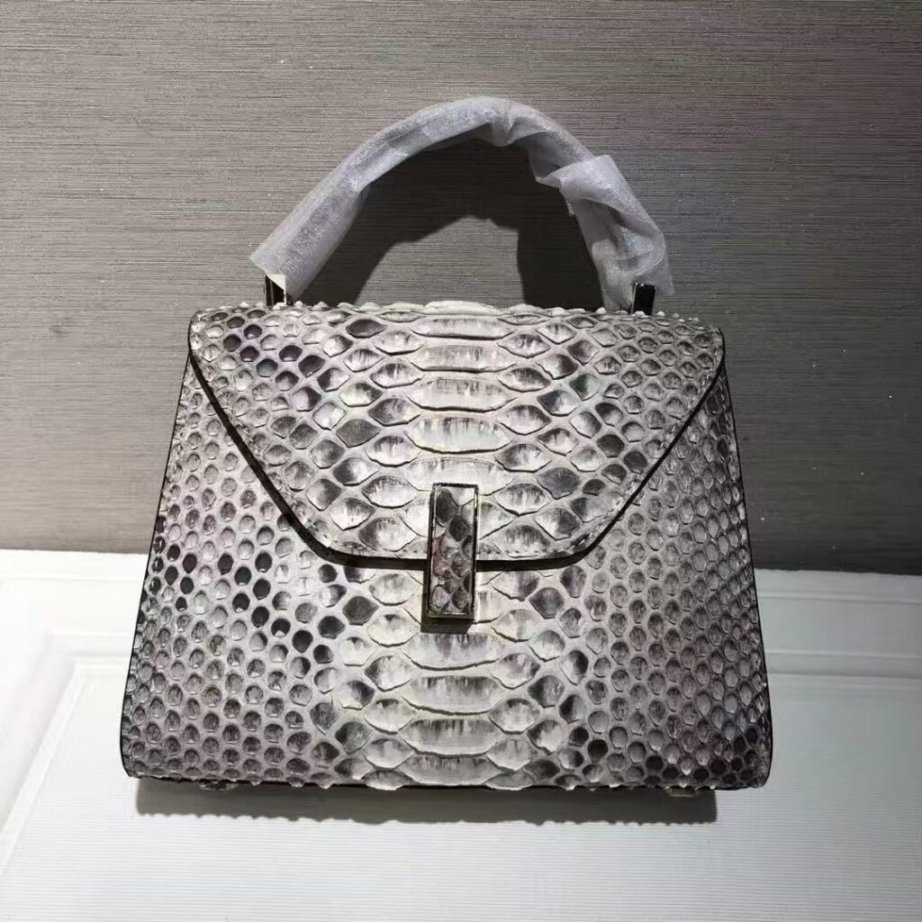 Women's snake Leather Handbag-alt9