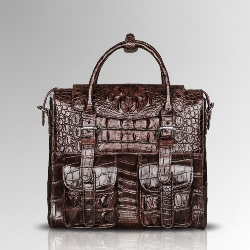 Crocodile Skin Laptop Bag