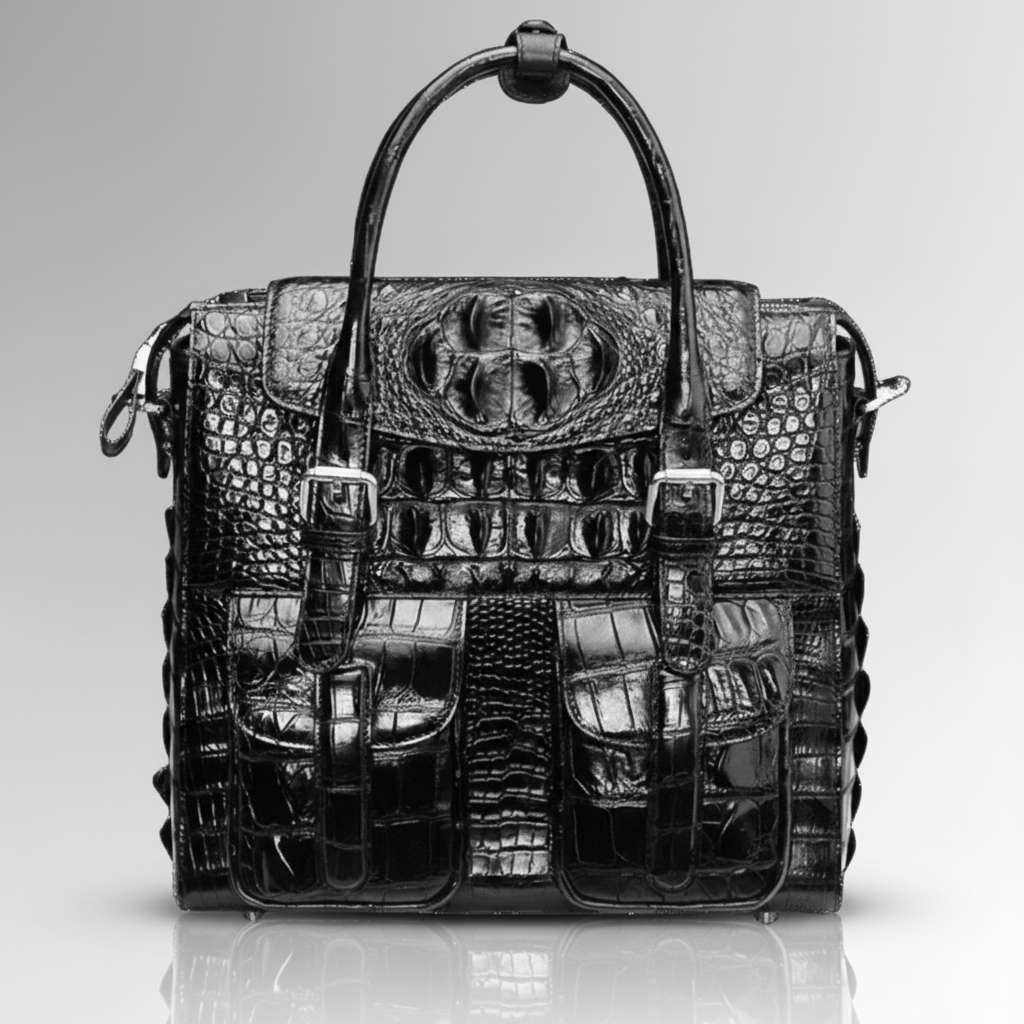 Crocodile Skin Laptop Bag-alt2