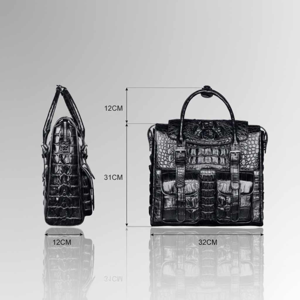 Crocodile Skin Laptop Bag-alt8
