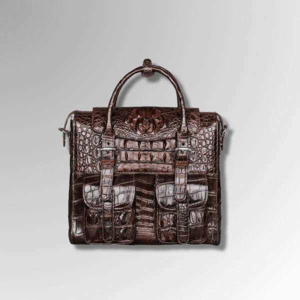 genuine crocodile skin laptop bag