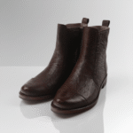 Ostrich Skin Ankle Boots-alt6