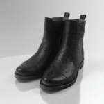 Ostrich Skin Ankle Boots-alt4