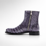 Luxury Handpainted Alligator Leather Round Toe Boots