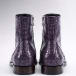 Luxury Handpainted Alligator Leather Round Toe Boots