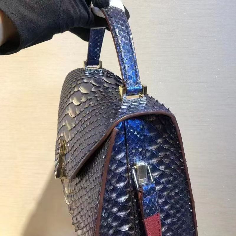 Women's snake Leather Handbag-alt13