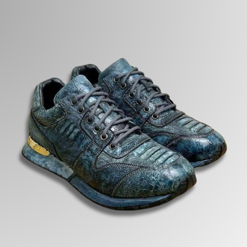 Ostrich Foot Skin Vintage Sneakers-alt4