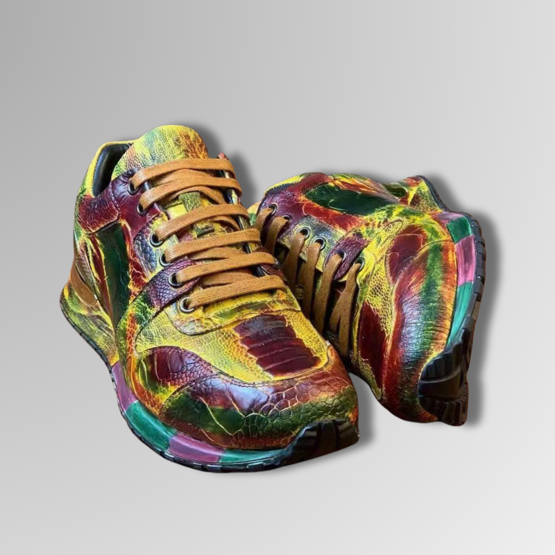 Ostrich Foot Skin Vintage Sneakers-alt13