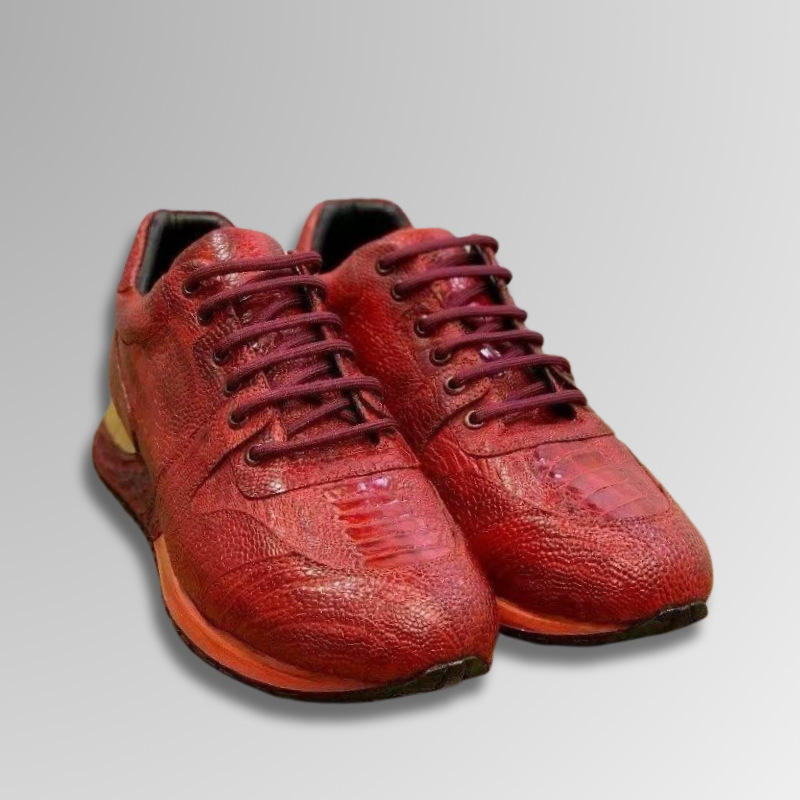 Ostrich Foot Skin Vintage Sneakers-alt15