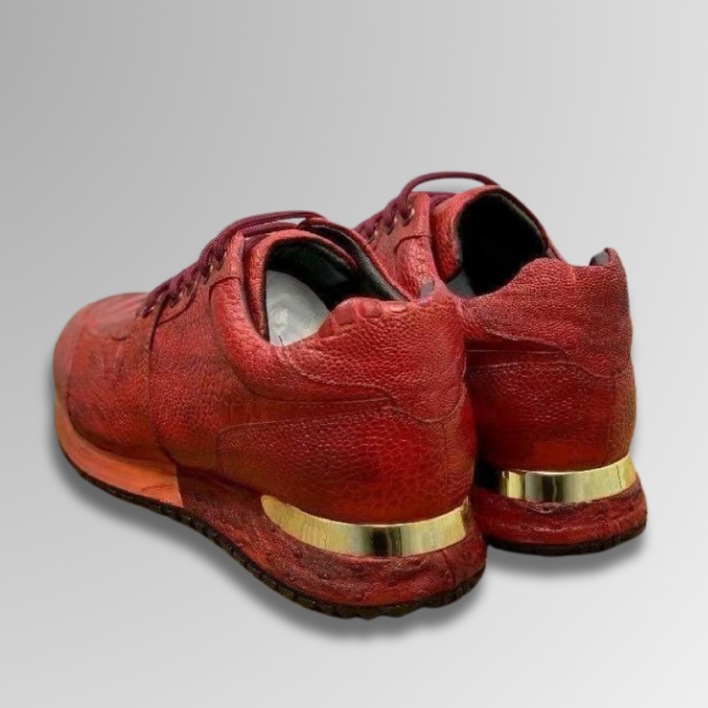 Ostrich Foot Skin Vintage Sneakers-alt18