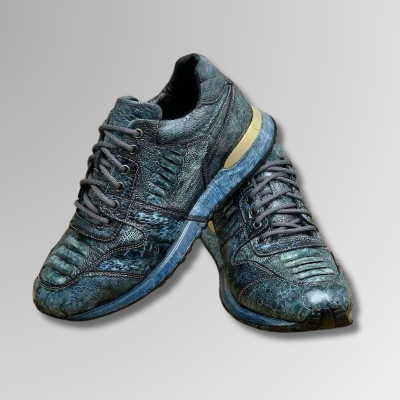 Ostrich Foot Skin Vintage Sneakers-alt5