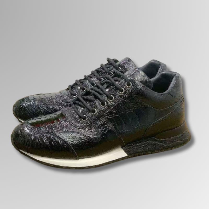 Ostrich Foot Skin Vintage Sneakers-alt28