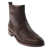 Ostrich Skin Ankle Boots