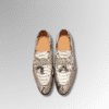 Snake Skin Loafers With Tassels