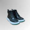 Crocodile Skin High-top Board Sneakers