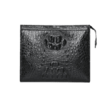 black crocodile skin wallet
