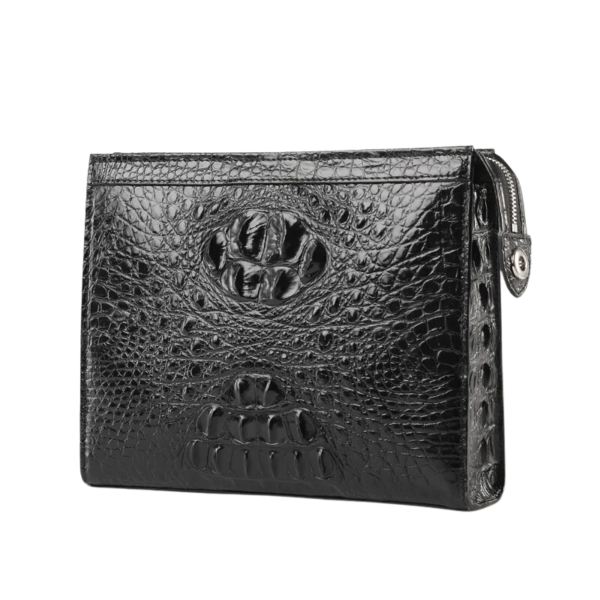 black crocodile skin wallet