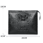 black crocodile skin wallet