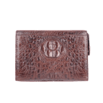 brown crocodile skin wallet