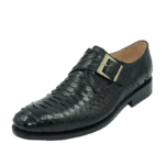 Classic Snake Skin Shoes With Buckle Strap-alt7